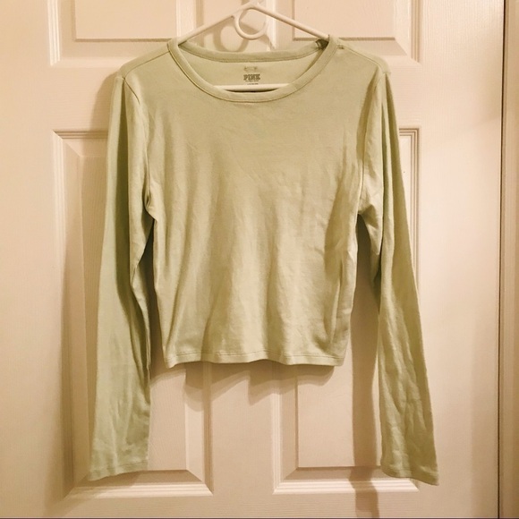 💯 % Cotton 💖 VS PINK Long Sleeve Tee Pullover - Picture 1 of 5